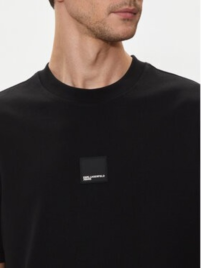 Karl Lagerfeld Jeans T-Shirt 245D1705 Czarny Regular Fit