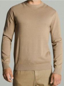 Sweter z długim rękawem - beżowy