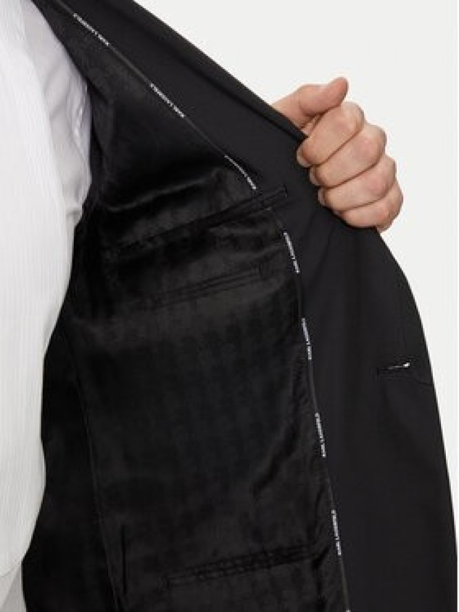 KARL LAGERFELD Marynarka 155287-543004 Czarny Slim Fit