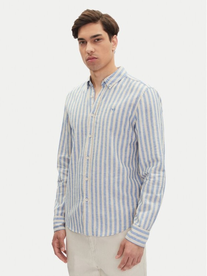 Mustang Koszula Rawlins 1016249 Błękitny Slim Fit