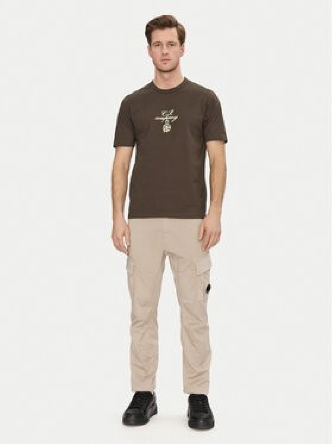 C.P. Company T-Shirt 18CMTS109A110301W Zielony Regular Fit