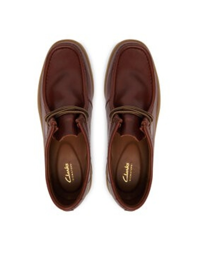 Clarks Półbuty Cleyhill Seam 26186417 Brązowy