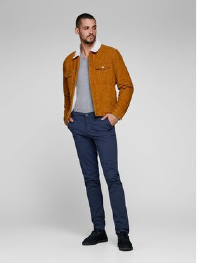 Jack & Jones Chinosy Marco 12150148 Granatowy Slim Fit