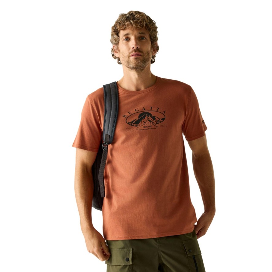 T-shirt Męski Z Górą Cline IX