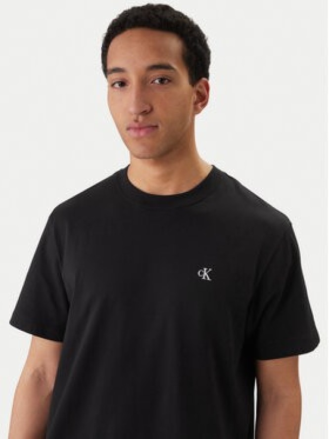 Calvin Klein Jeans T-Shirt Easy Monologo LV04RC275G Czarny Regular Fit