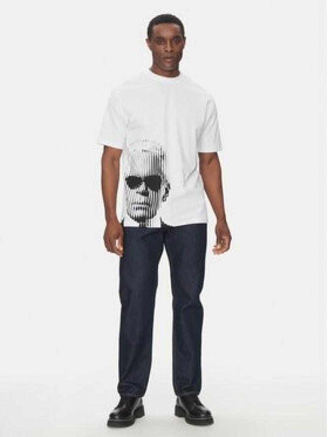 KARL LAGERFELD T-Shirt 755240 552225 Biały Oversize
