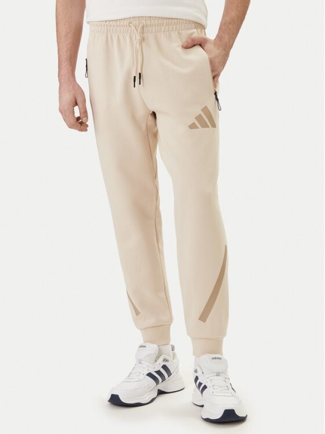 adidas Spodnie dresowe Z.N.E. KE4684 Beżowy Regular Fit