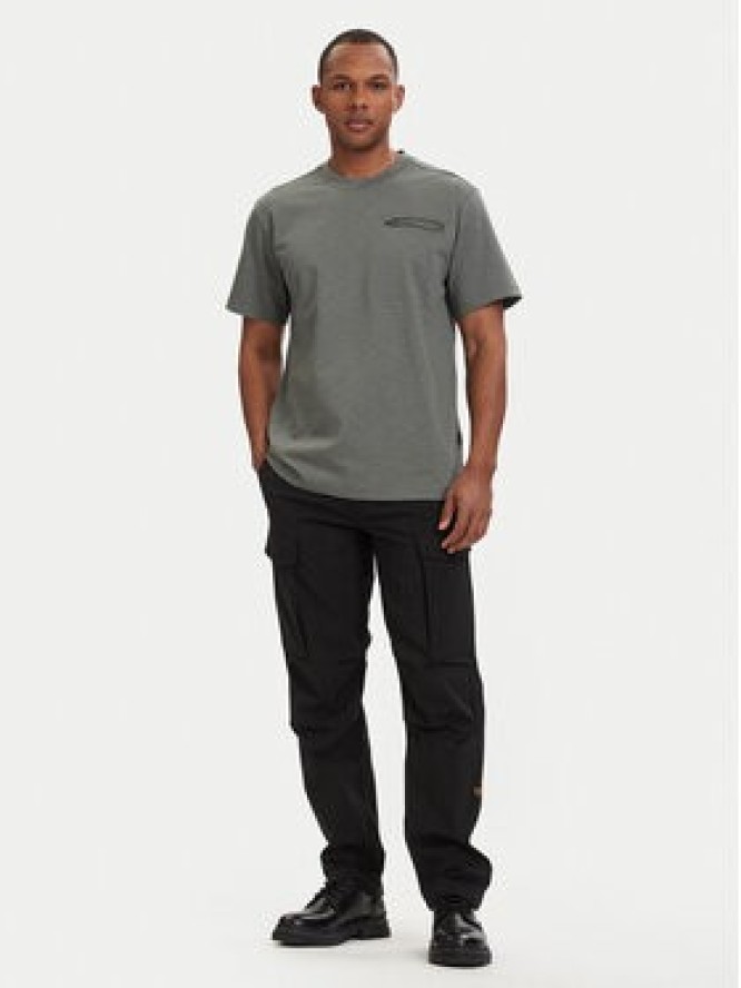 G-Star Raw T-Shirt Distressed D28891-E512 Zielony ciemny Regular Fit