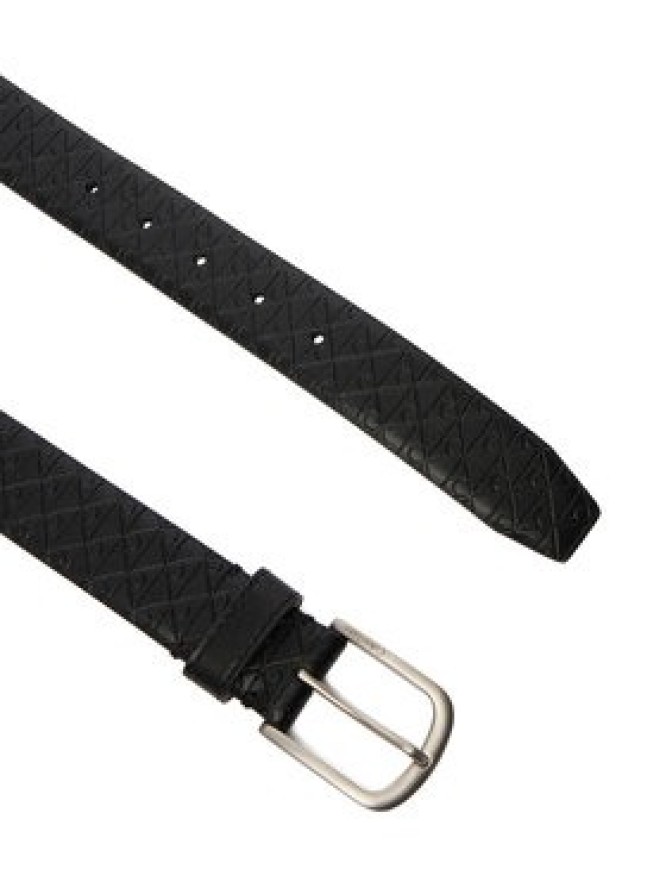 Calvin Klein Pasek Casual Pin Buckle Aop 32Mm Fixed LV04D7074G Czarny