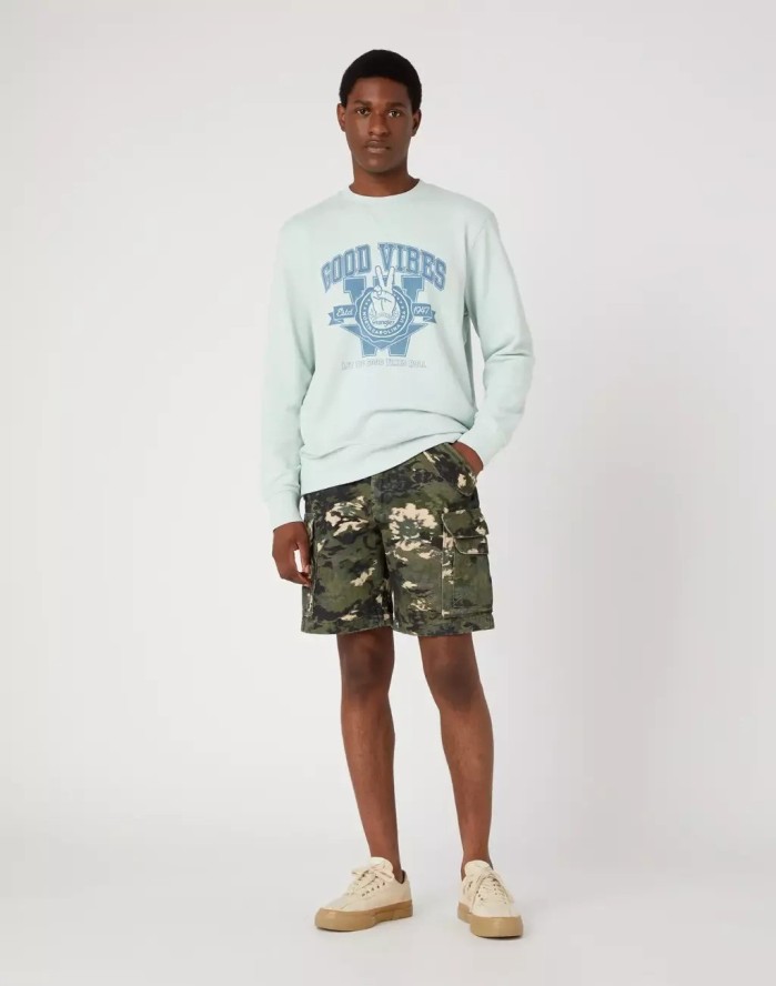 WRANGLER CASEY CARGO SHORT MĘSKIE SZORTY SPODENKI NOT REALLY HERE W104FZ38O 112332966