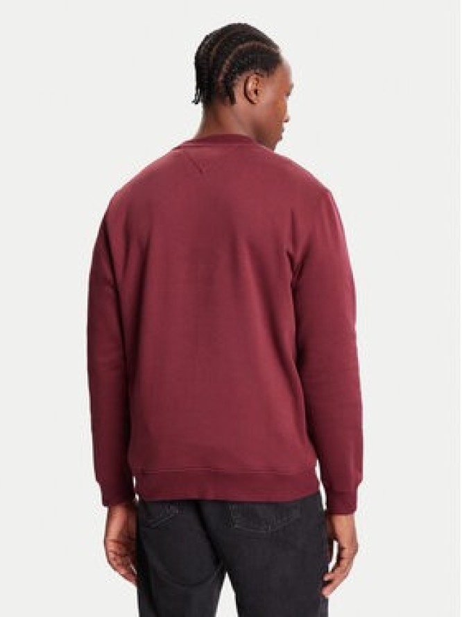 Tommy Jeans Bluza DM0DM20741 Bordowy Regular Fit