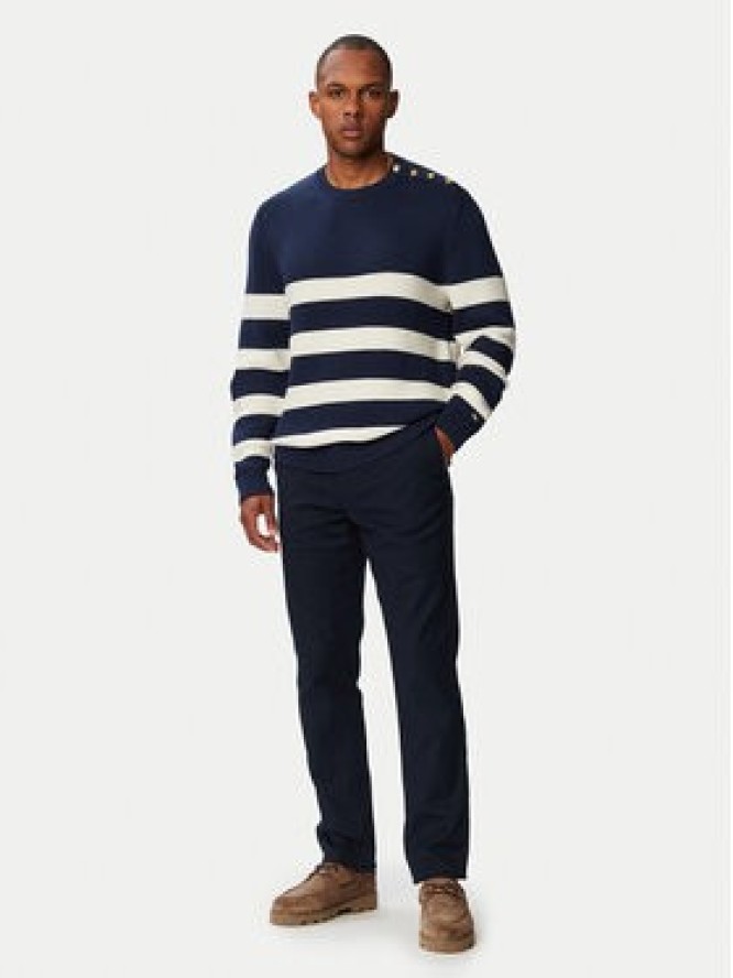 Tommy Hilfiger Sweter Breton MW0MW43502 Granatowy Regular Fit