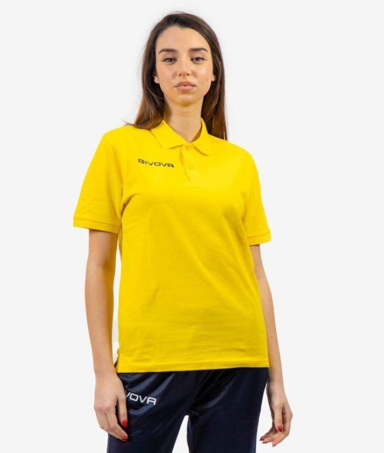 Koszulka polo Givova Cotone Piquet Summer Yellow 2XL