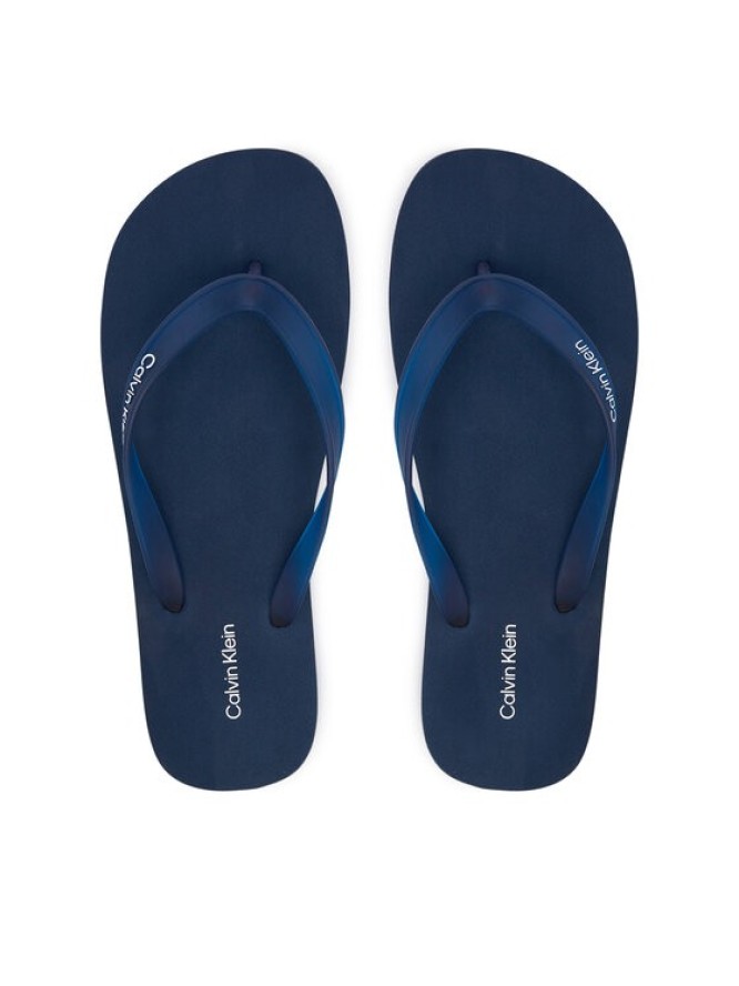 Calvin Klein Japonki Logo Strap HM0HM02105 Granatowy