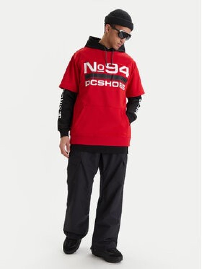 DC Shoes Bluza Dryden ADYFT03411 Czerwony Regular Fit