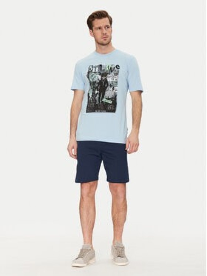 Blend T-Shirt 20717965 Niebieski Regular Fit