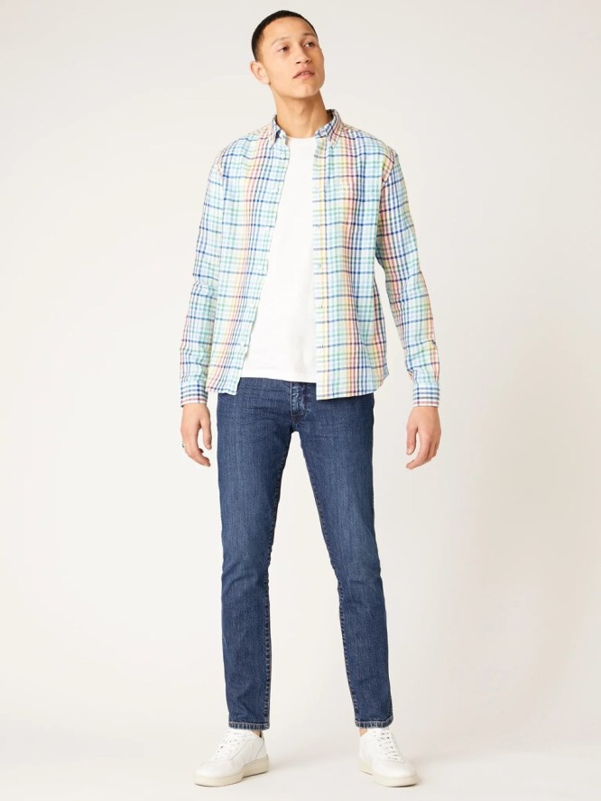 WRANGLER LS 1PKT BDOWN SHIRT MĘSKA KOSZULA WHITE W5A3OR989 112130033