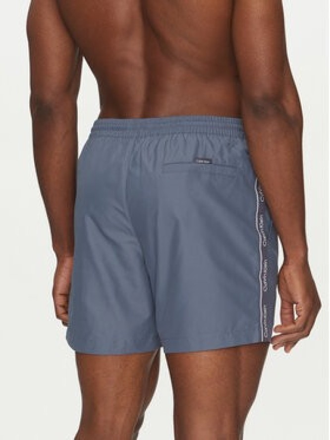 Calvin Klein Swimwear Szorty kąpielowe KM0KM01109 Niebieski Regular Fit