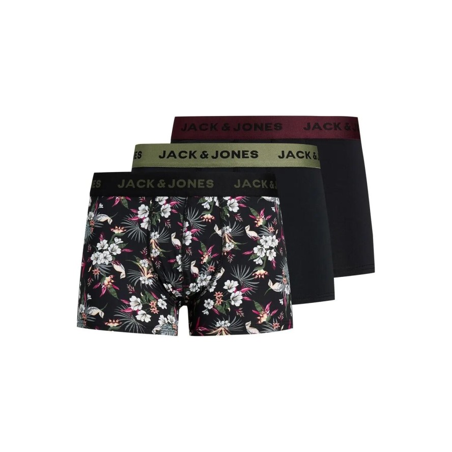 Bokserki Jack & Jones Flower Microfiber (x3)