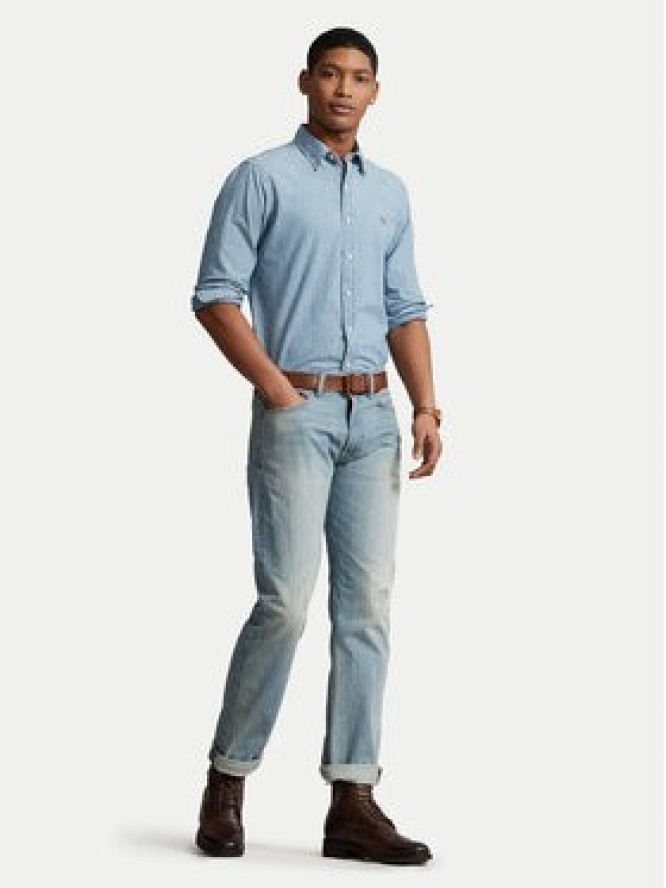Polo Ralph Lauren Koszula jeansowa 710792042001 Niebieski Custom Fit