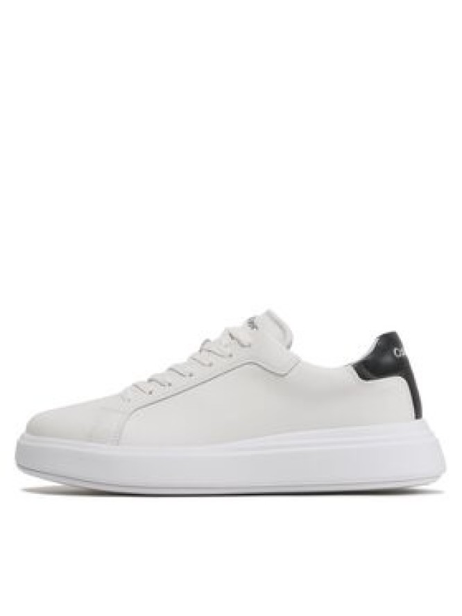 Calvin Klein Sneakersy Low Top Lace Up Lth HM0HM01016 Biały