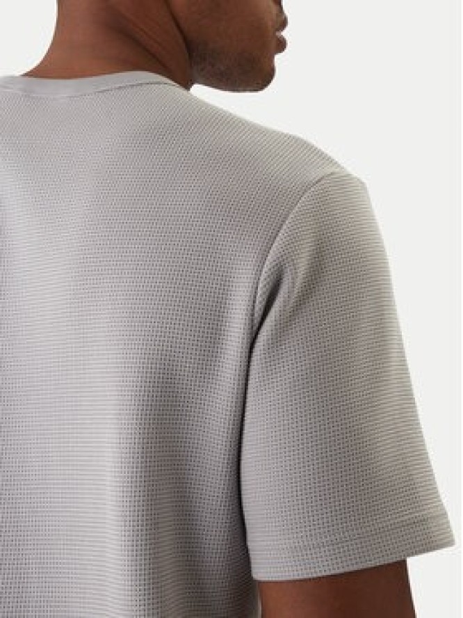 adidas T-Shirt Trefoil Essentials Waffle KE1203 Szary Regular Fit