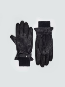 Rękawiczki męskie skórzane czarne Valery 906