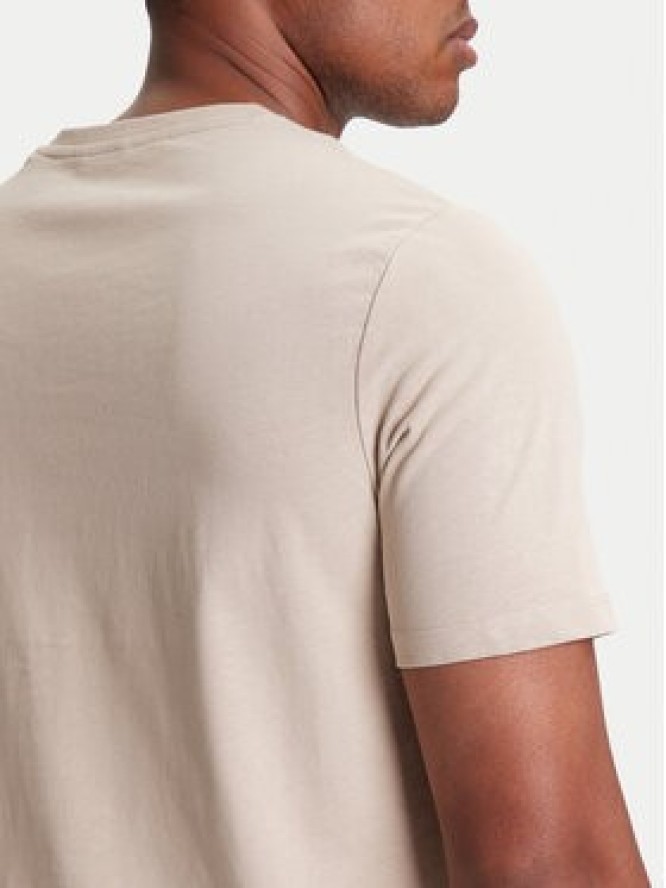 Guess T-Shirt M4YI0A KCCM1 Beżowy Regular Fit