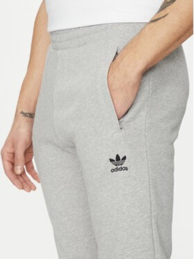adidas Spodnie dresowe Trefoil Essentials JD2424 Szary Slim Fit
