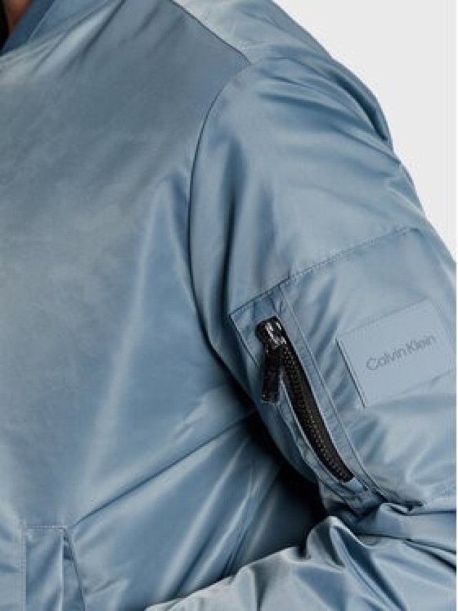 Calvin Klein Kurtka bomber Hero K10K109907 Niebieski Relaxed Fit