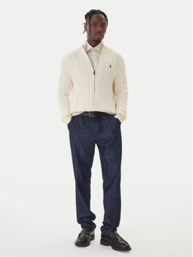 Polo Ralph Lauren Sweter 710899975005 Écru Regular Fit