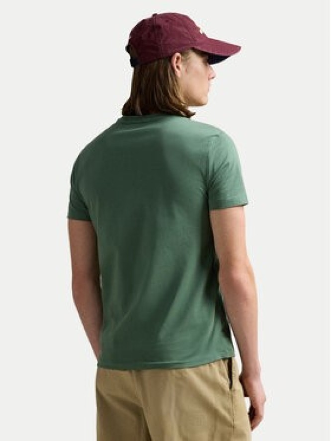Polo Ralph Lauren T-Shirt 710671438432 Zielony Custom Slim Fit