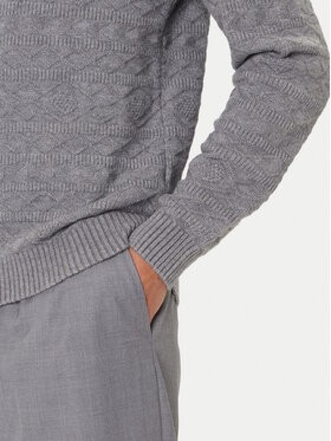 Guess Sweter M5BR42 Z2ZK2 Szary Regular Fit
