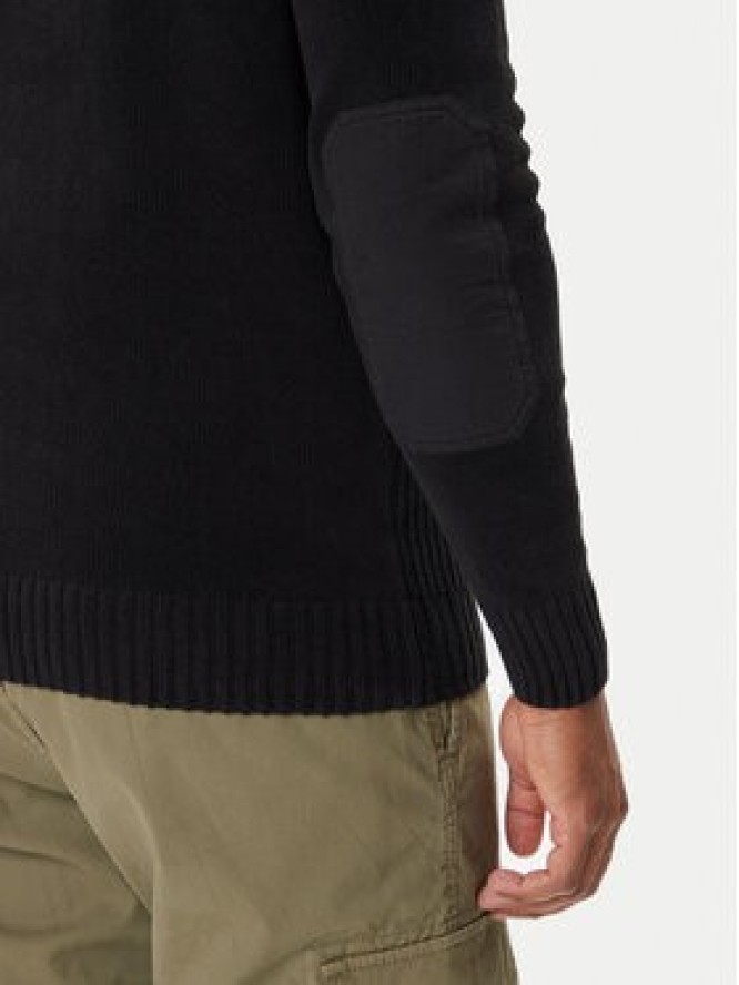 Aeronautica Militare Sweter 252MA1574UL00539 Czarny Regular Fit