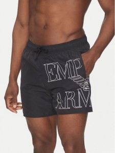 Emporio Armani Underwear Szorty kąpielowe EM000583 AF12326 UC001 Czarny Regular Fit