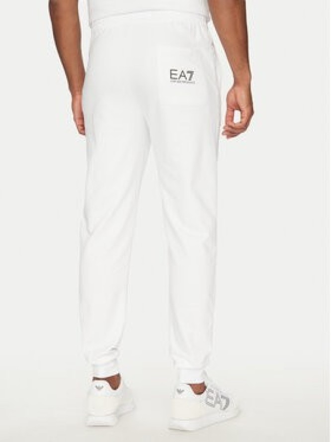 EA7 Emporio Armani Spodnie dresowe 7M000571 AF13512 M0003 Biały Regular Fit