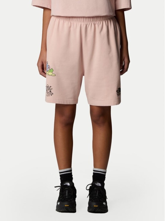 The North Face Szorty sportowe Unisex Mountain Cleanup NF0A8C2X Różowy Relaxed Fit