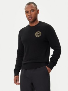 Versace Jeans Couture Sweter 79GAFM00 CMH81 Czarny Regular Fit