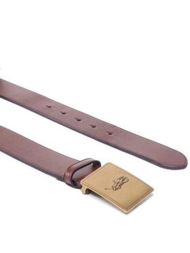 Polo Ralph Lauren Pasek Męski 36Mm Pp Plaque Belt 405691693002 Brązowy
