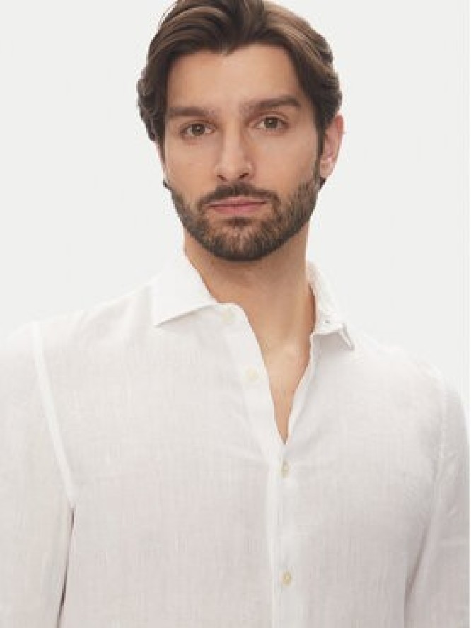 Marc O'Polo Koszula 524 7428 42460 Biały Shaped Fit