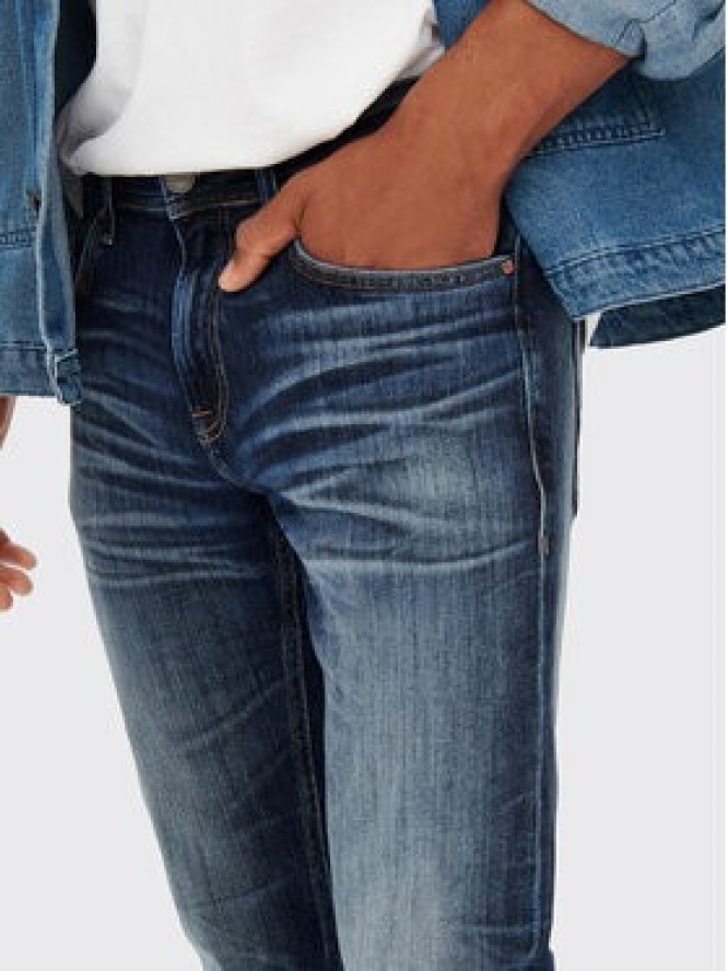 Only & Sons Jeansy Weft 22023251 Granatowy Regular Fit