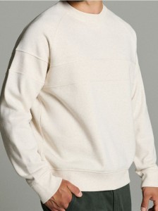 Bluza crewneck - kremowy