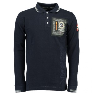 Koszulka męska Geographical Norway Kitor granatowa polo