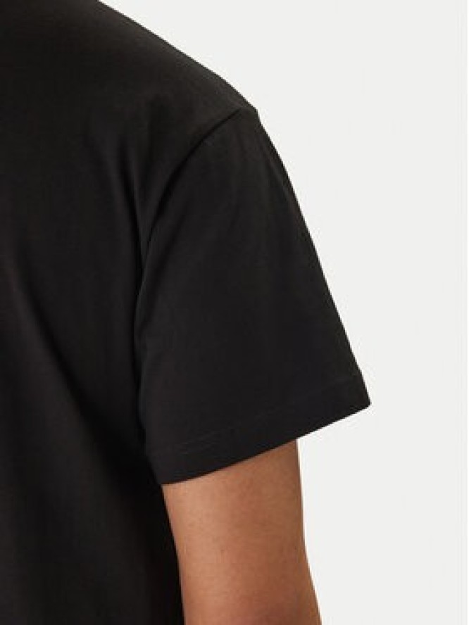 Versace Jeans T-Shirt 80GAHT14 Czarny Regular Fit