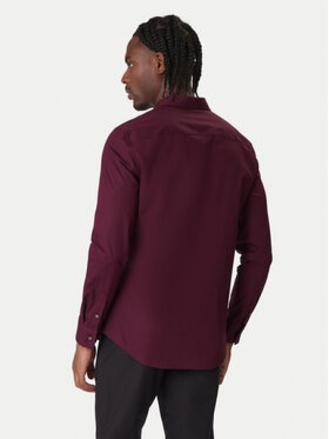 Calvin Klein Koszula LV04LB145G Fioletowy Slim Fit