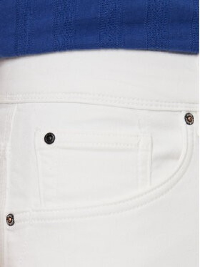 Petrol Industries Szorty jeansowe M-ROS-SHO005 Biały Slim Fit