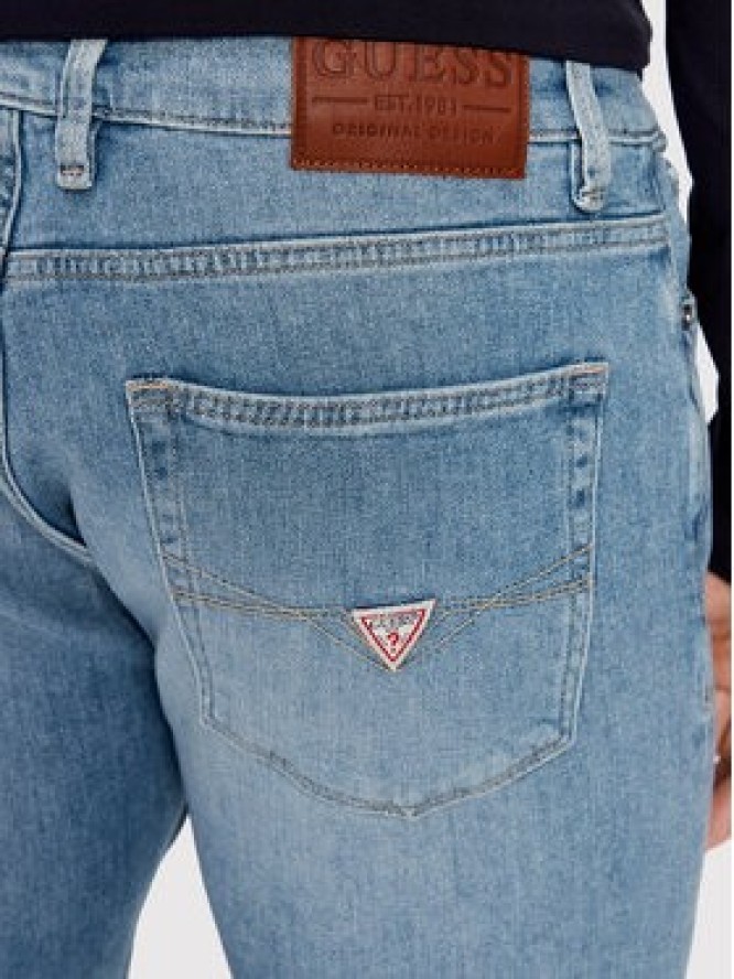 Guess Jeansy Angeles M2YAN2 D4Q43 Niebieski Slim Fit