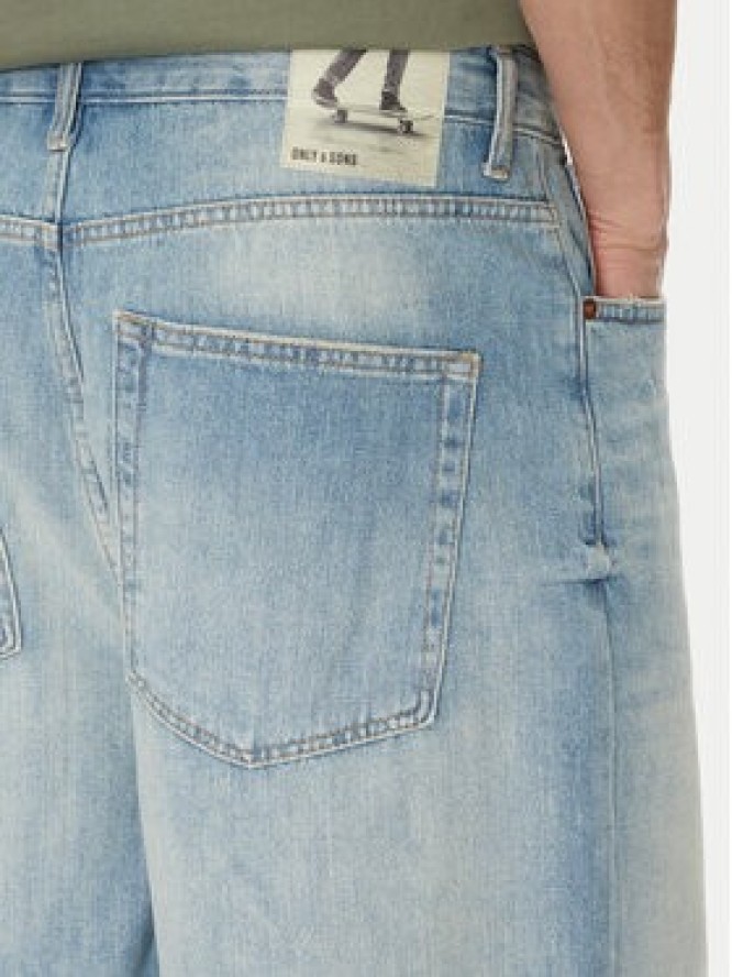 Only & Sons Szorty jeansowe Carl 22032958 Niebieski Balloon Fit