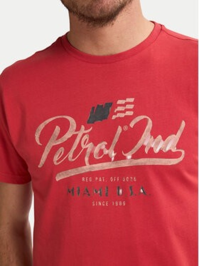 Petrol Industries T-Shirt M-1050-TSR600 Czerwony Regular Fit