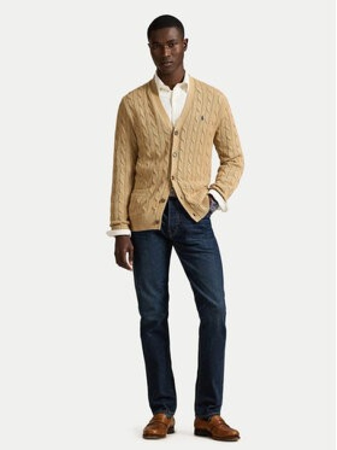 Polo Ralph Lauren Kardigan 710890548006 Beżowy Regular Fit